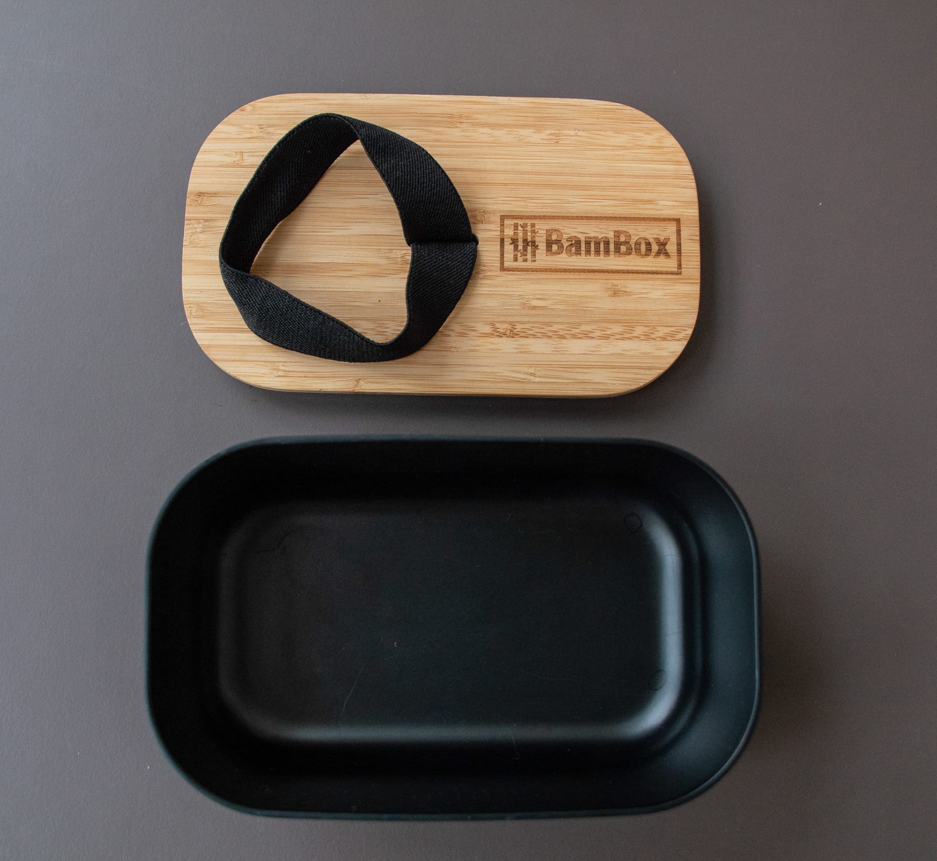 Bamboo Lunch Box - Black (1.1L)