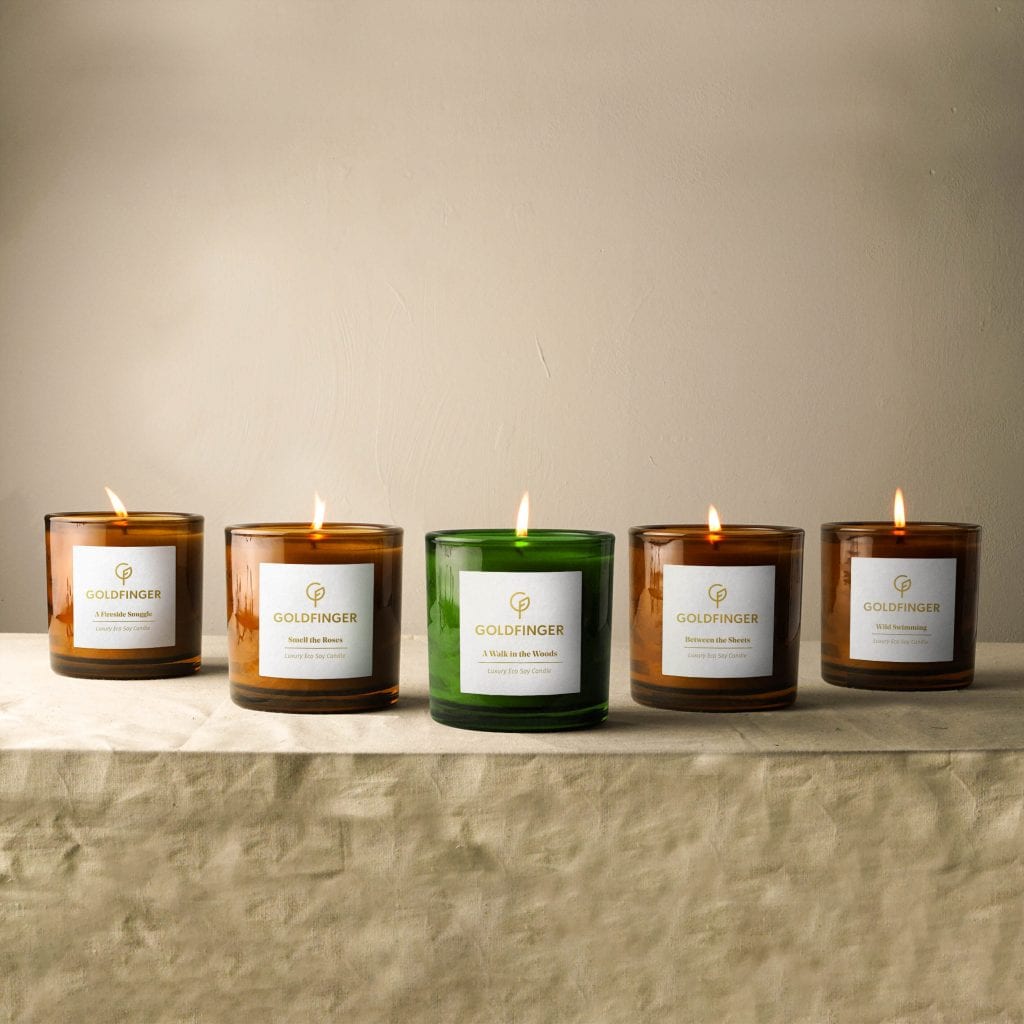 A set of 5 candles