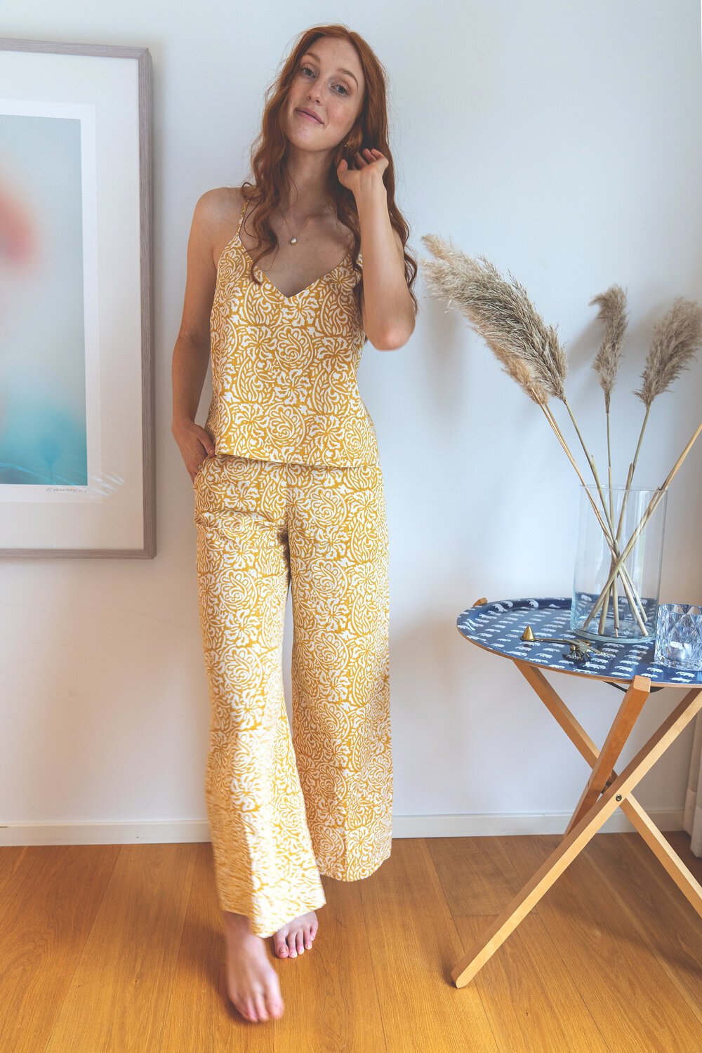 Jacqui Pyjama Trousers – Golden Tropic