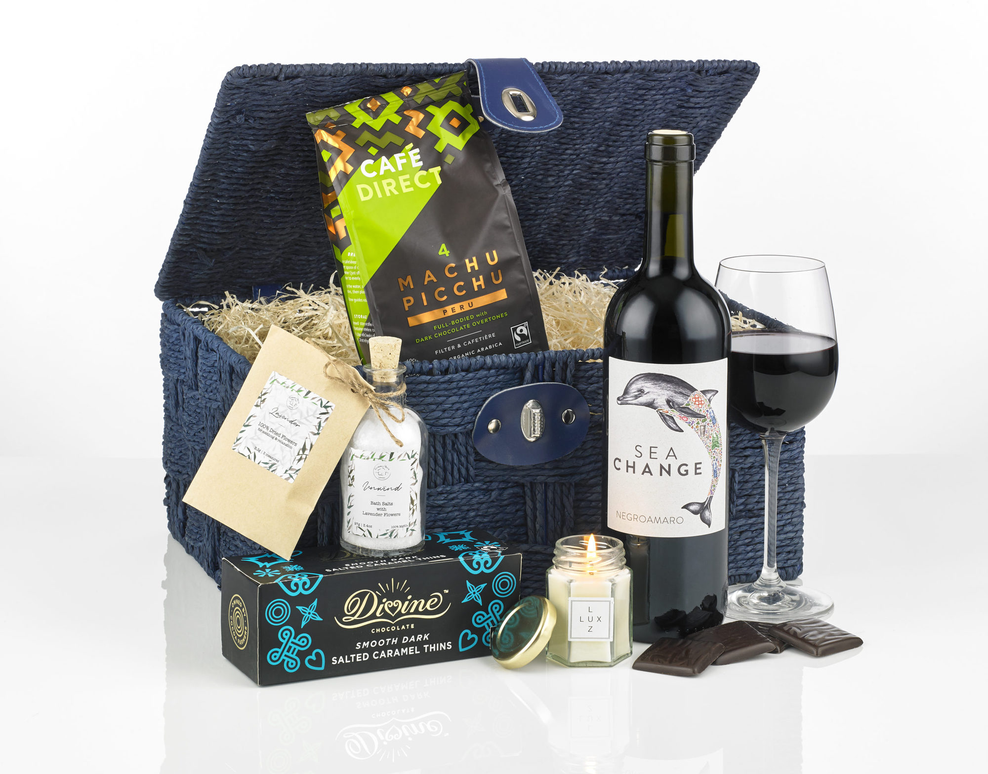 The Wind Down Gift Box - Black Rope Basket