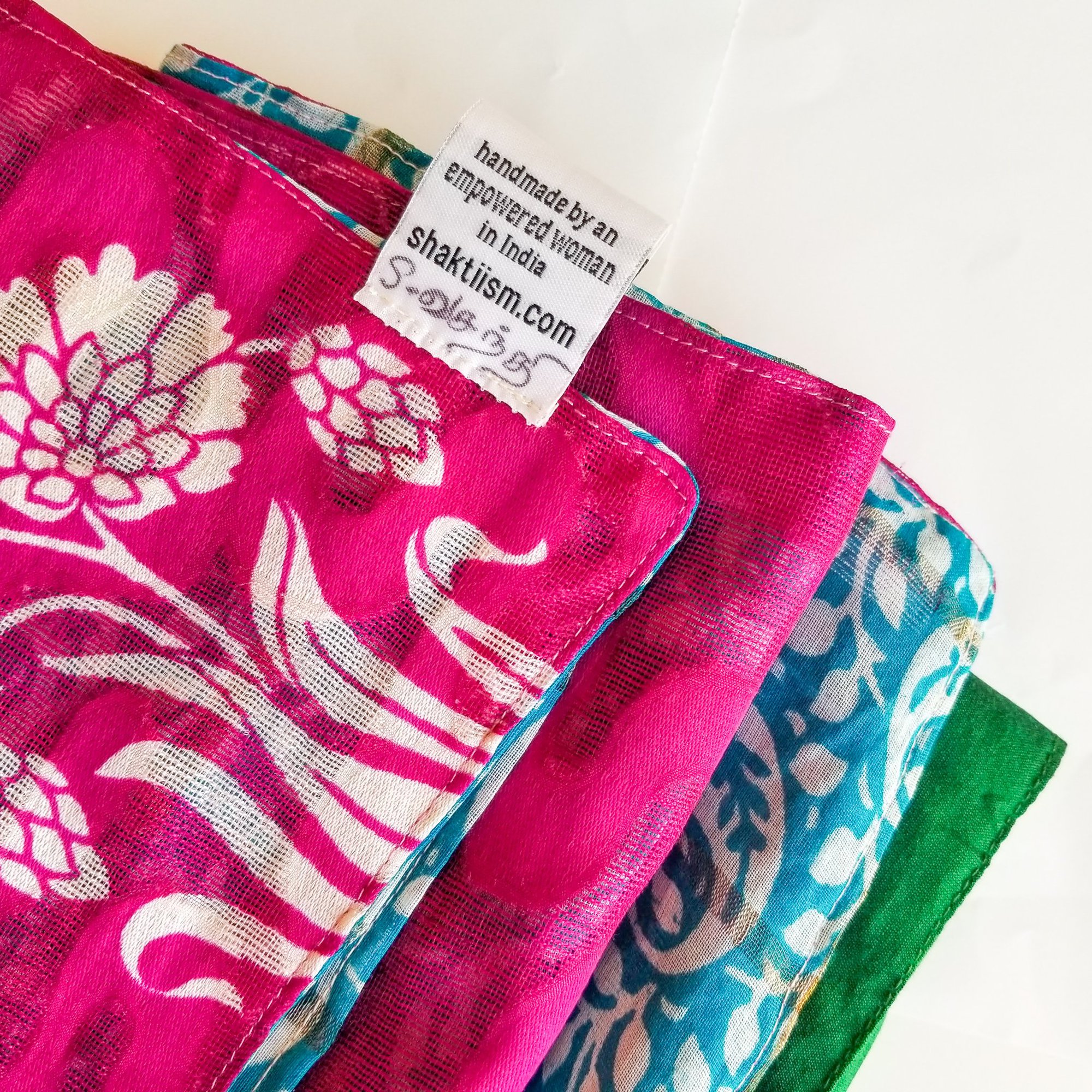 Upcycled sari gift wrap (double-sided, made from 2 complimentary saris)