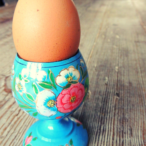 Hand painted egg cup