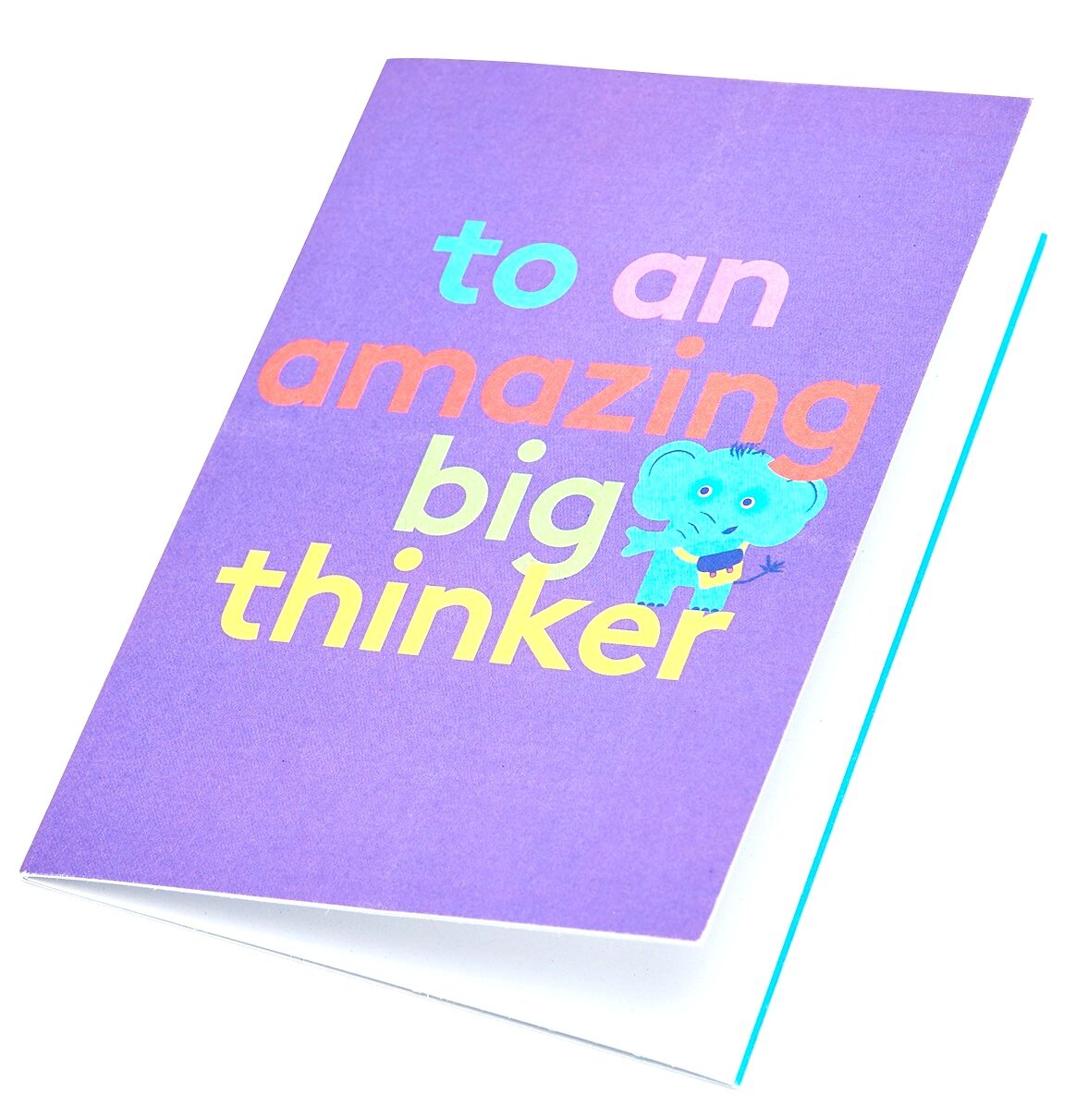 Amazing Big Thinker Fold Out Colour-In Greeting Card