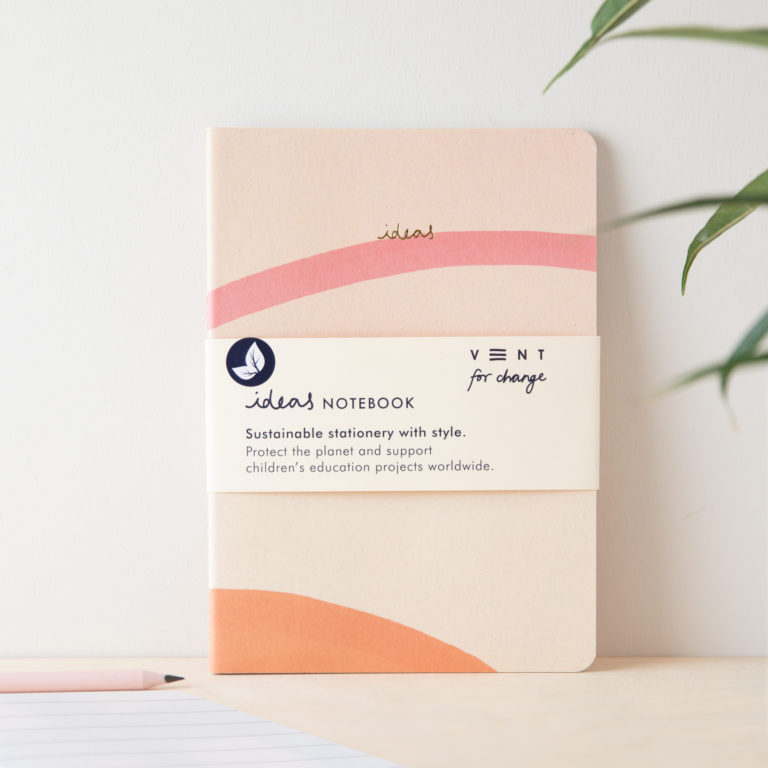 Recycled and Sustainable A5 Notebook – Ideas Cream