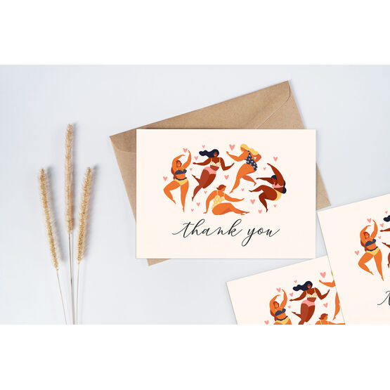 Illustrated Women Thank You Note Cards (Pack of 10)