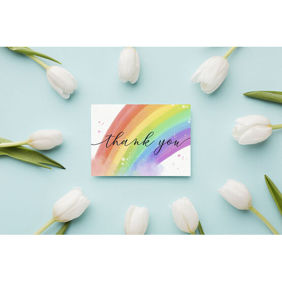 Rainbow Thank You Note Cards (Pack of 10)