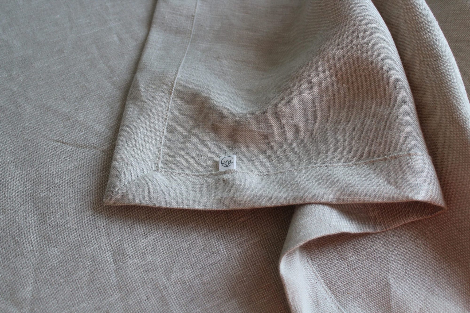 Irish Linen Table Cloth with Mitred Corner