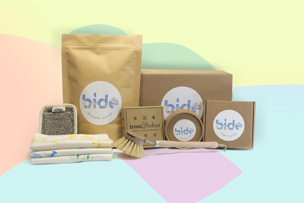 The ultimate bide eco cleaning box showing all products that are included