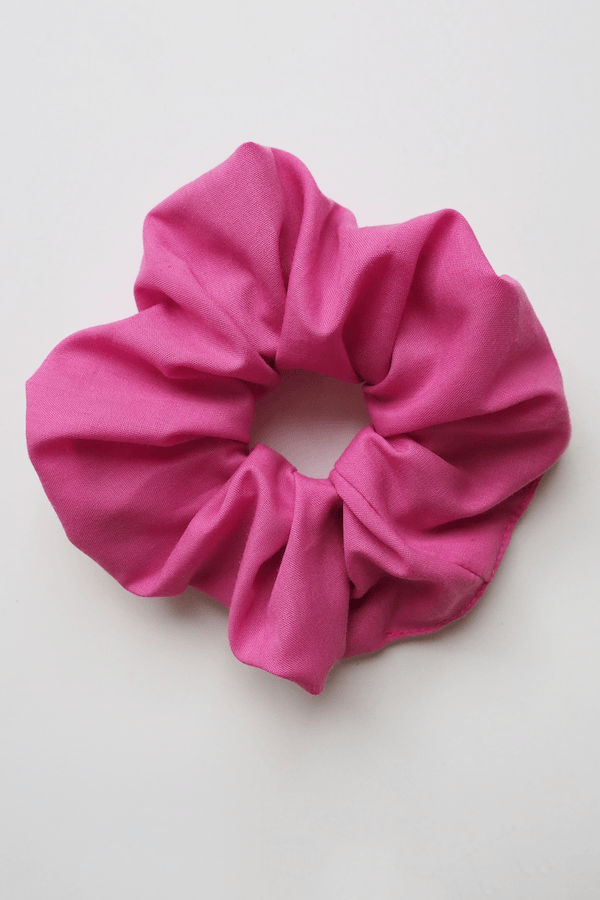 Pink Reclaimed Cotton Offcuts Scrunchie