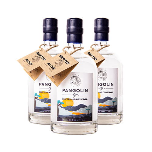 Three x Pangolin Gin 50cl