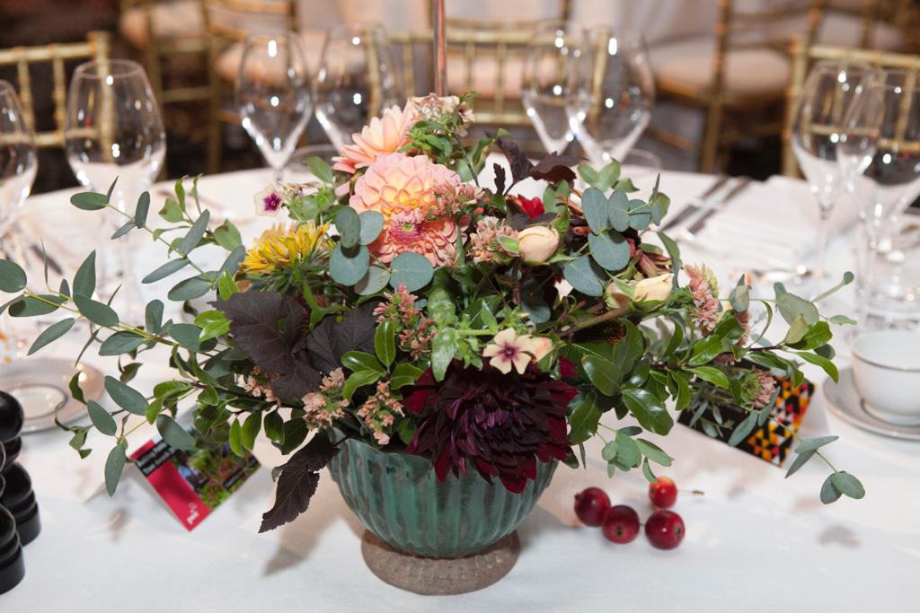 A floral arrangement that we arranged for a corporate event 