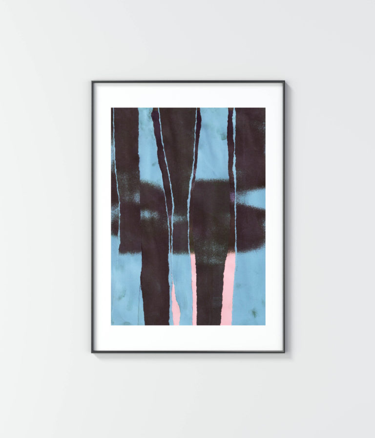 David - Blue Abstract Print