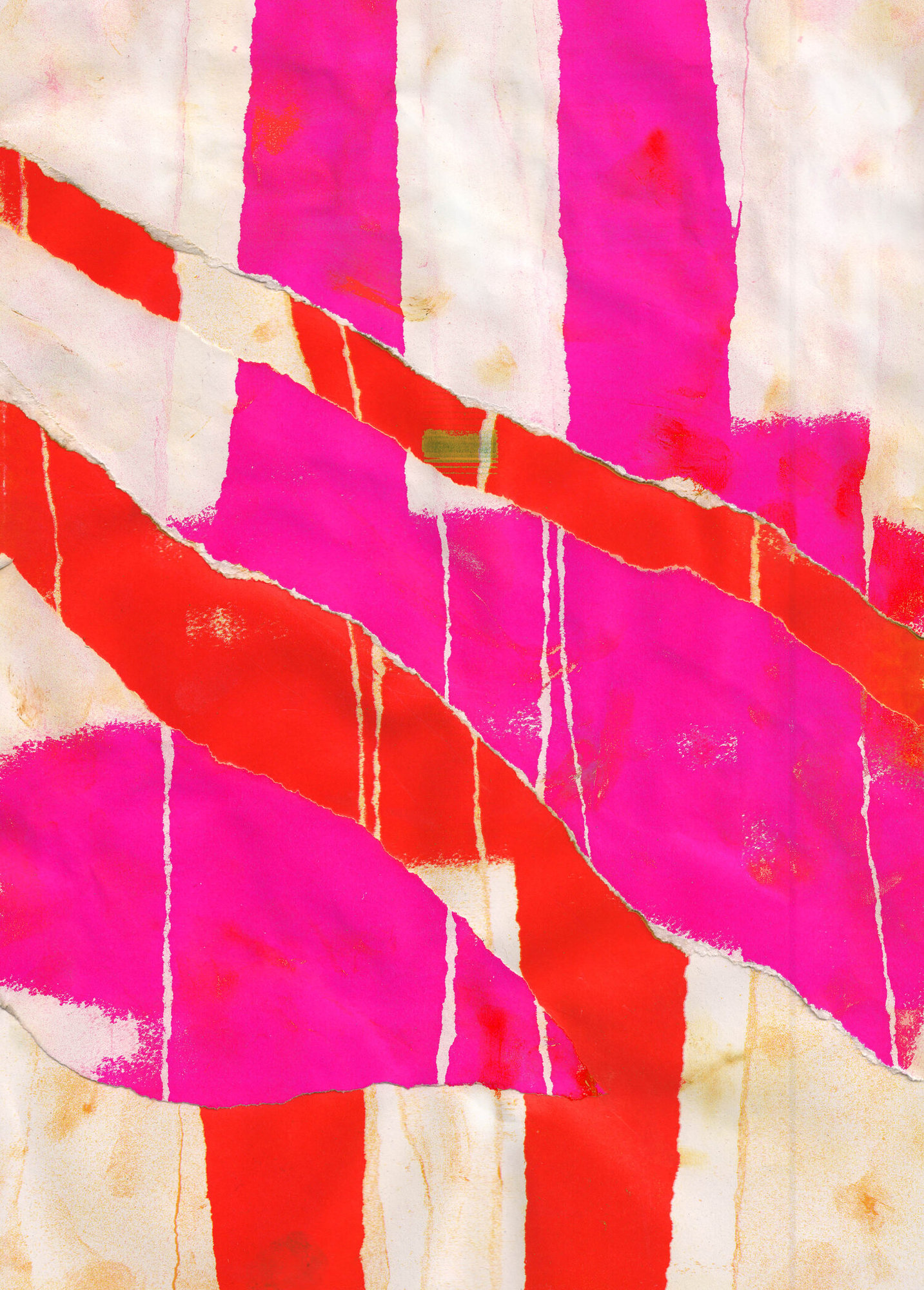 David - Pink Abstract Print