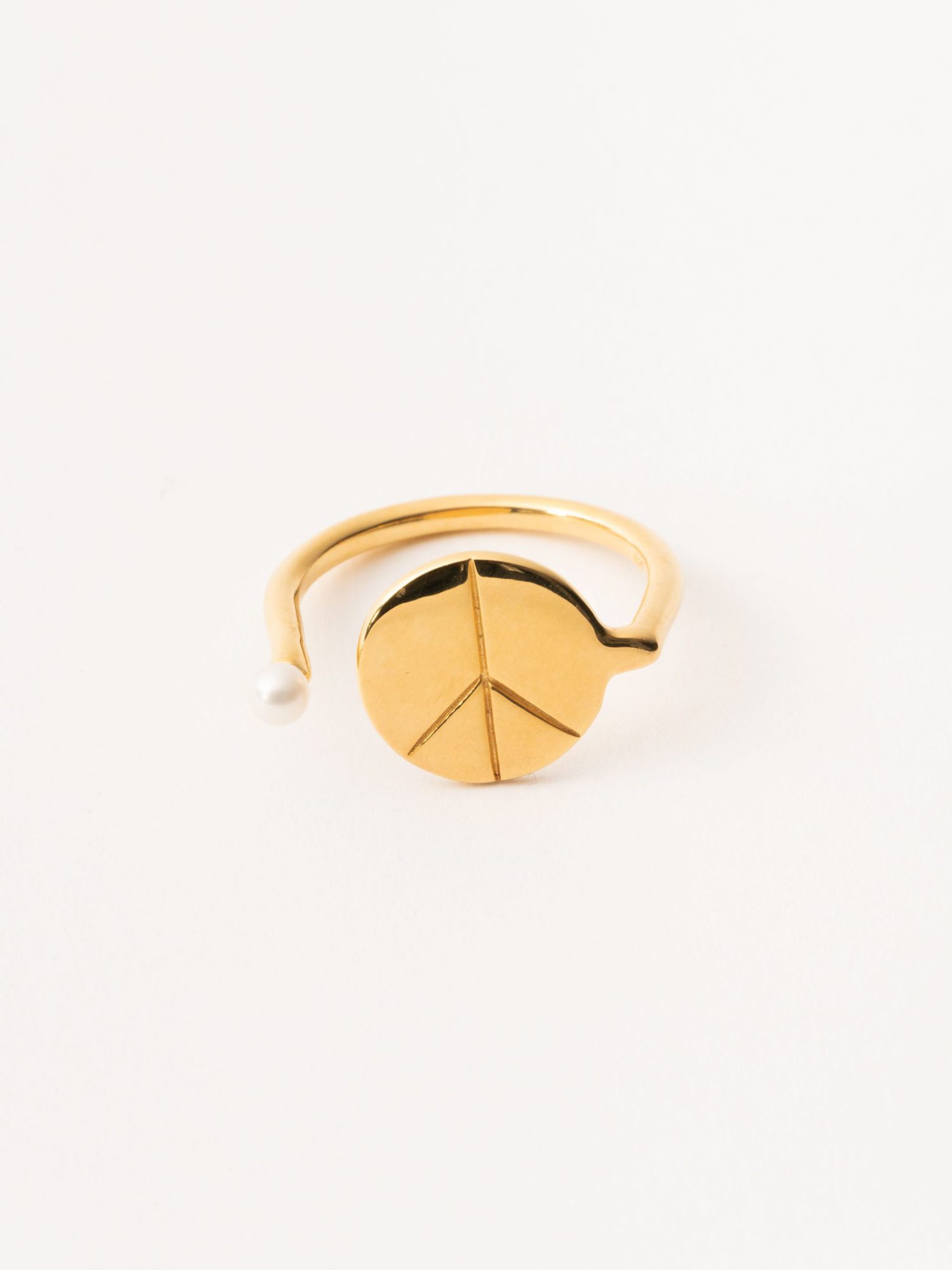 Gold Peace/ CND Open Ring