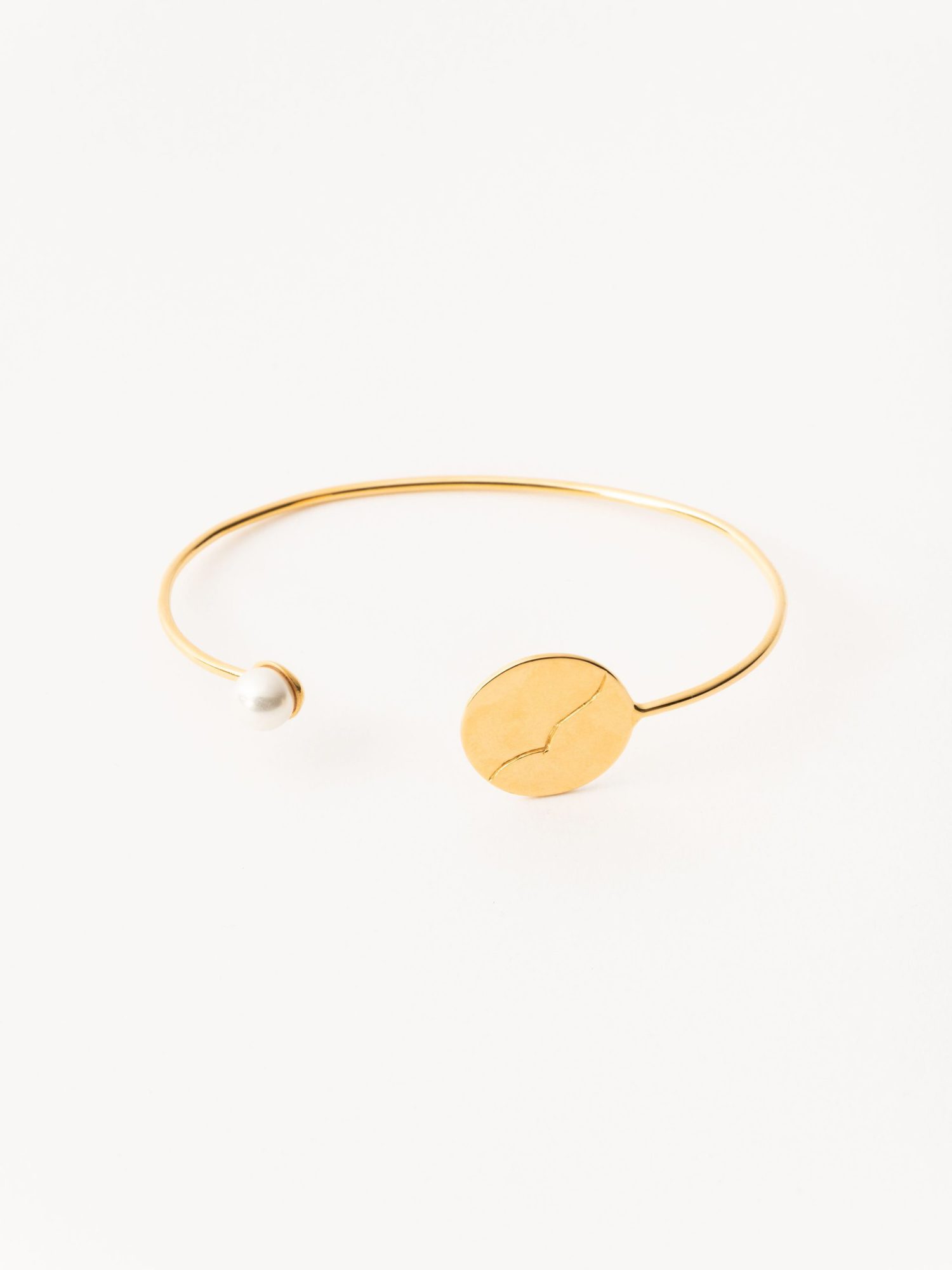 Gold Birdsong Signature ‘Wing’ Open Charm Bracelet