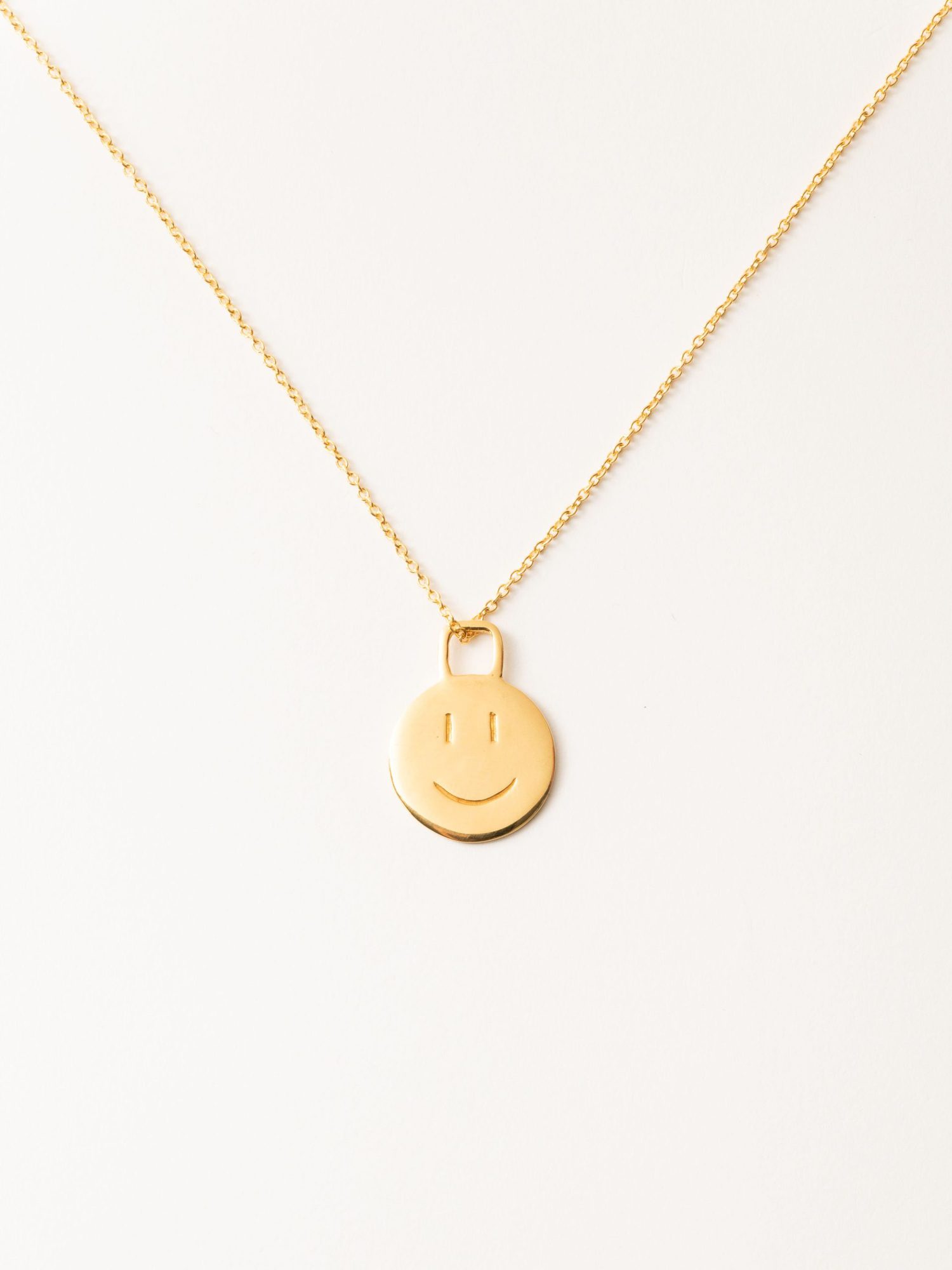 Gold Smiley Face Removable Charm