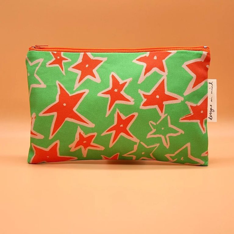 Green Star Pencil Case