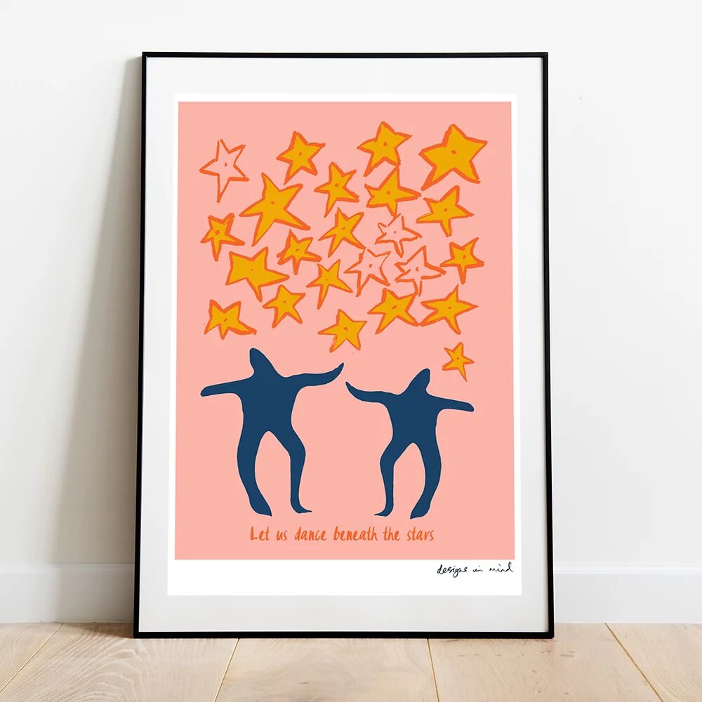 A3 Print - Dance Beneath The Stars, Starry Night Collection