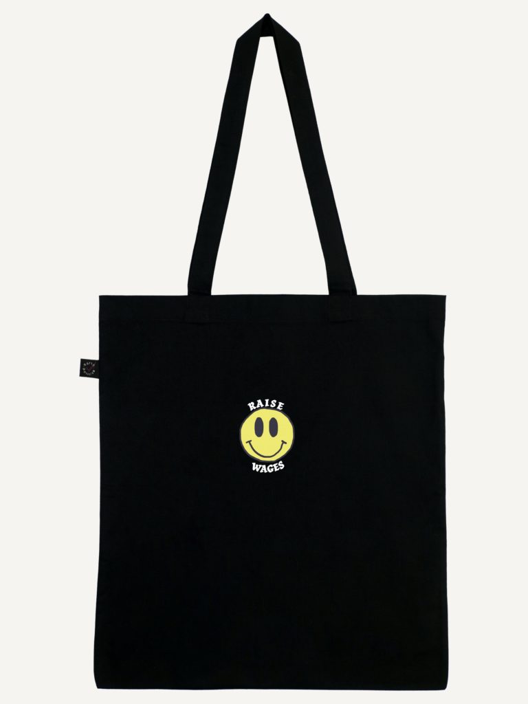 'Raise Wages' Organic Cotton Tote Bag