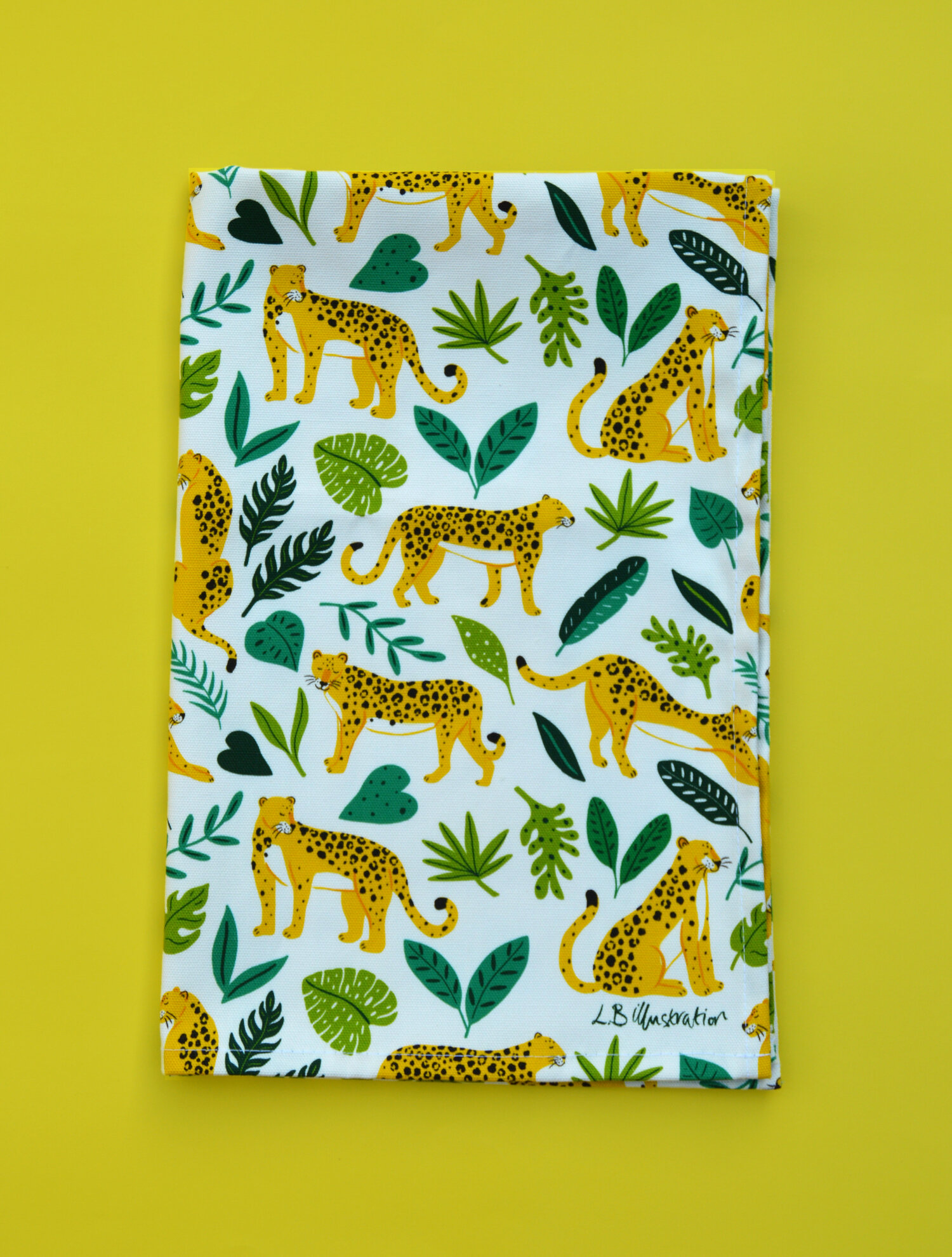 Jungle Leopard Organic Cotton Tea Towel