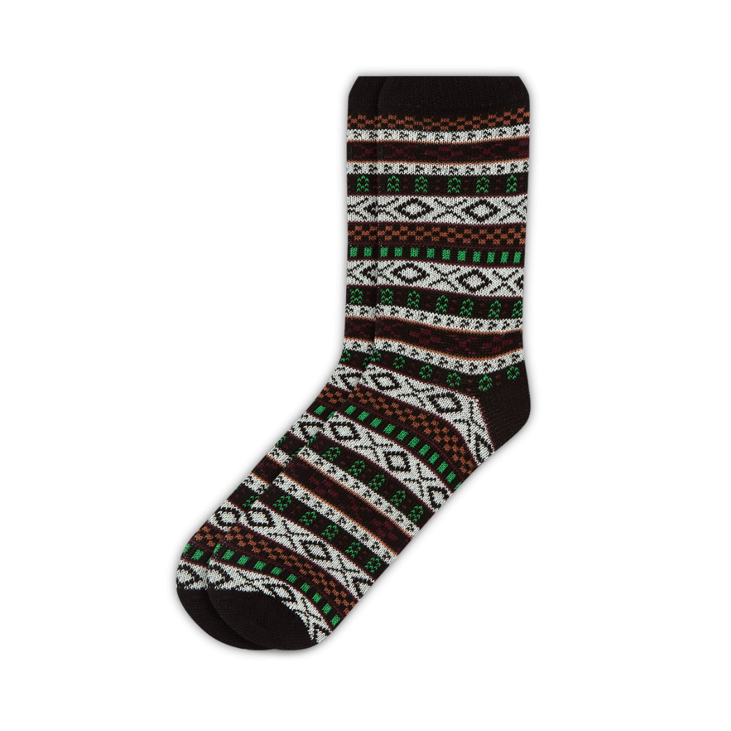 Woodland Festive Fairisle Sock