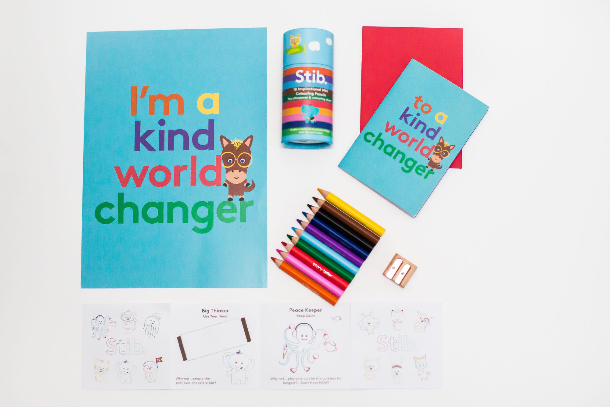 Kind World Changer Pencil, Card and Poster Gift Pack