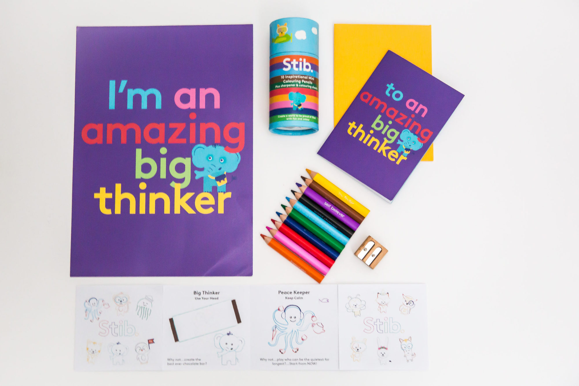Amazing Big Thinker Pencil, Card and Poster Gift Pack