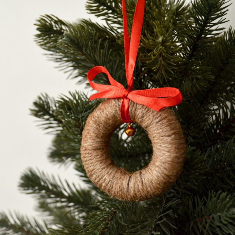 Jute Ring Christmas Tree Decoration