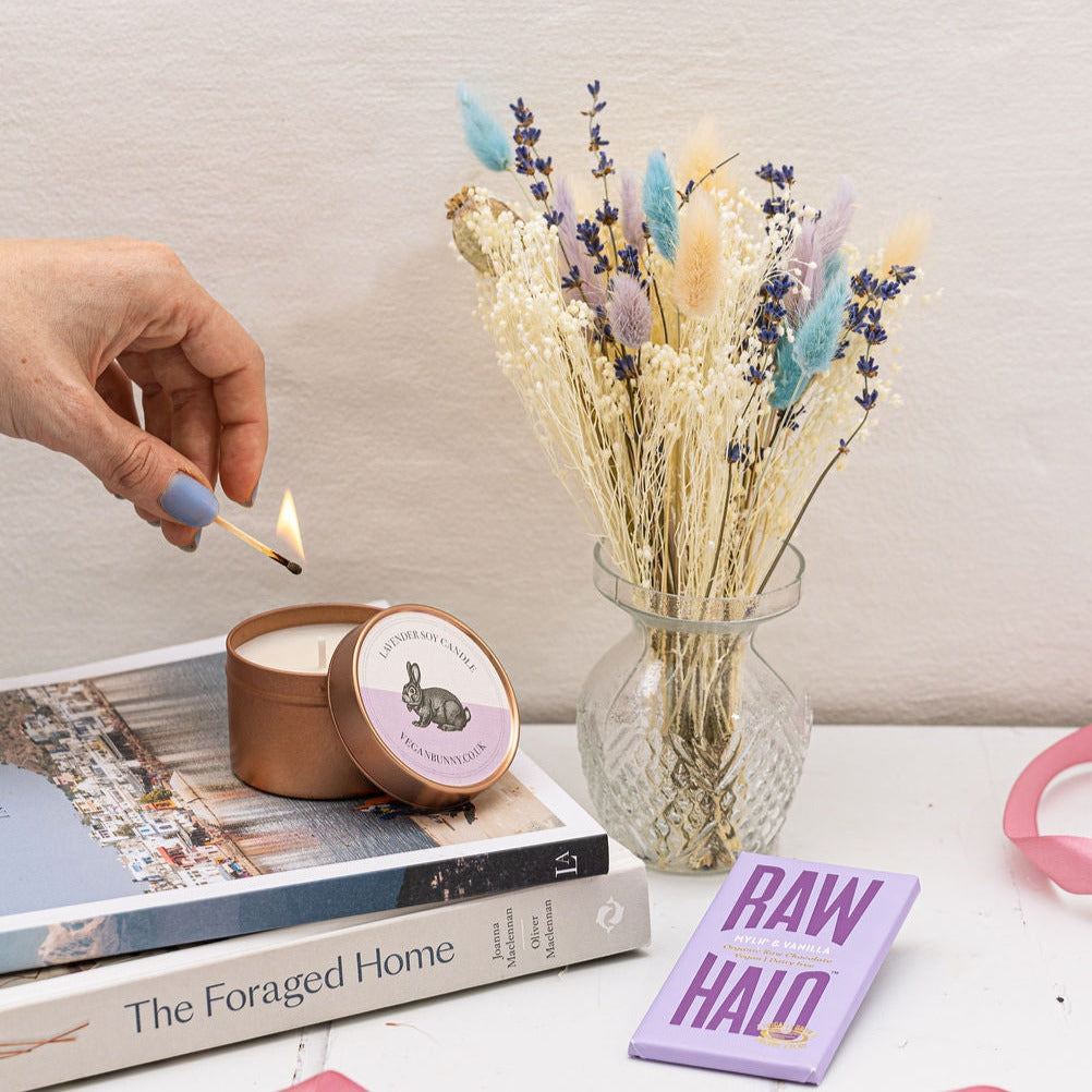 Mother's Day Dried Flower & Candle Gift Set