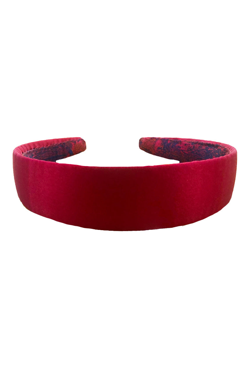Raspberry Pink Silk Satin Headband - One Size
