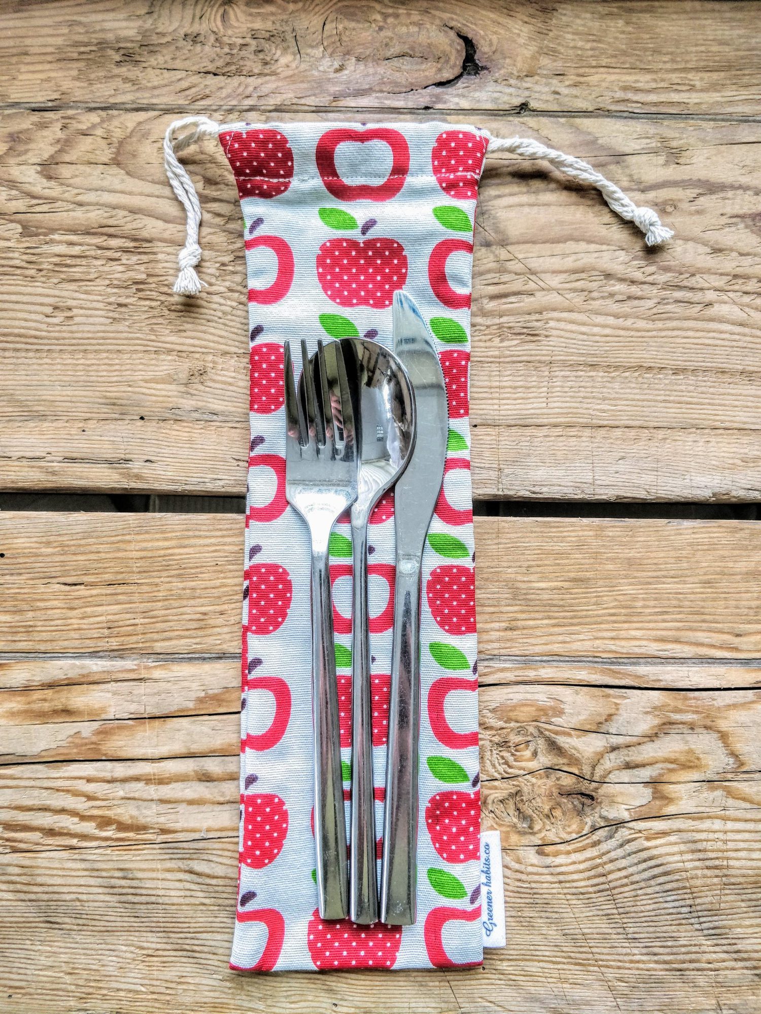 Cutlery Pouch - Red Apples