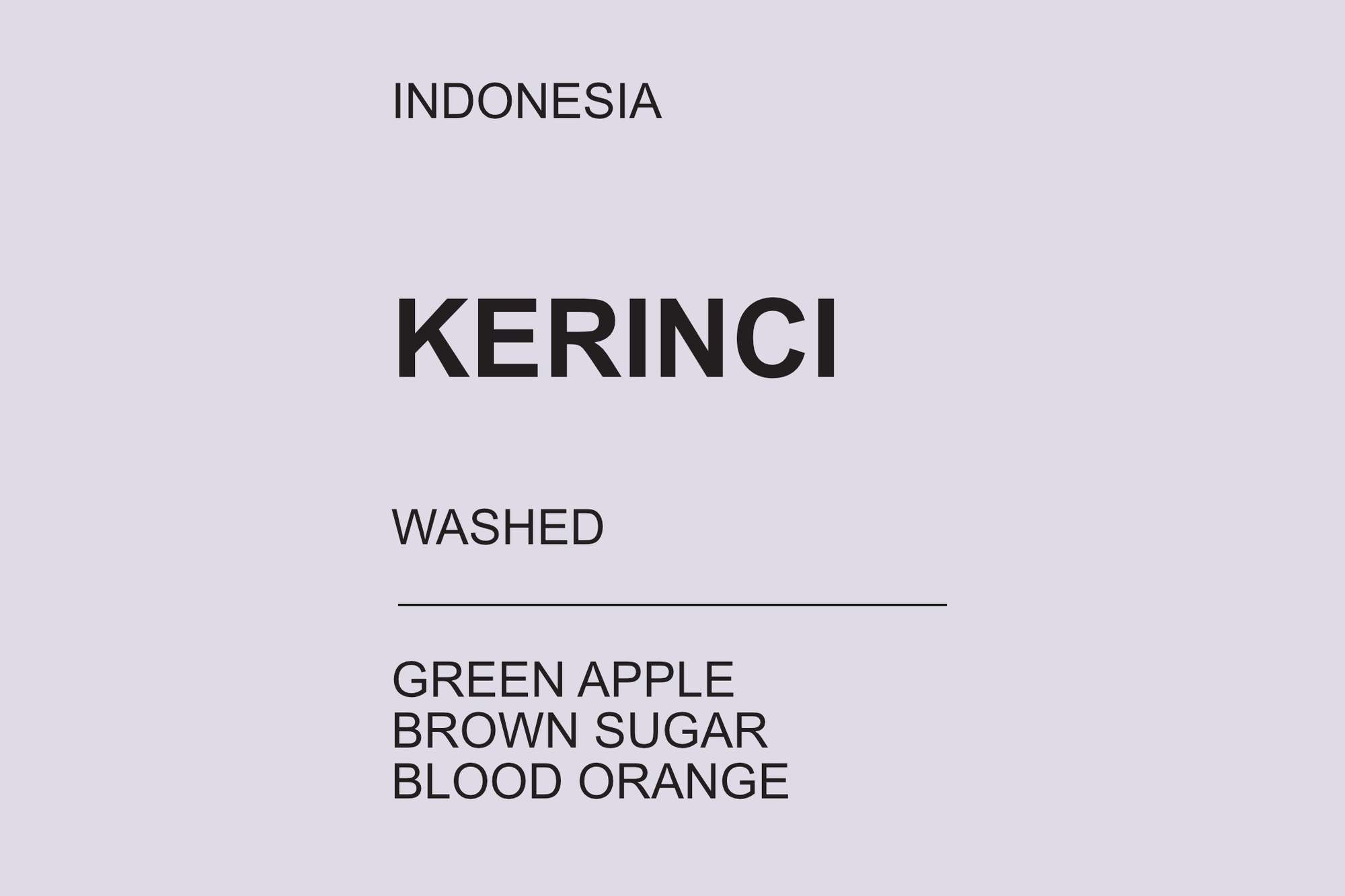 KERINCI #1 - Indonesia