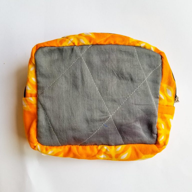 Patchwork sari box pouch