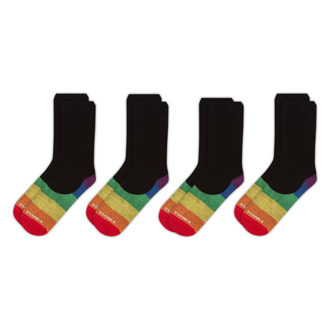 Pride Rainbow Office Sock 4-Pack