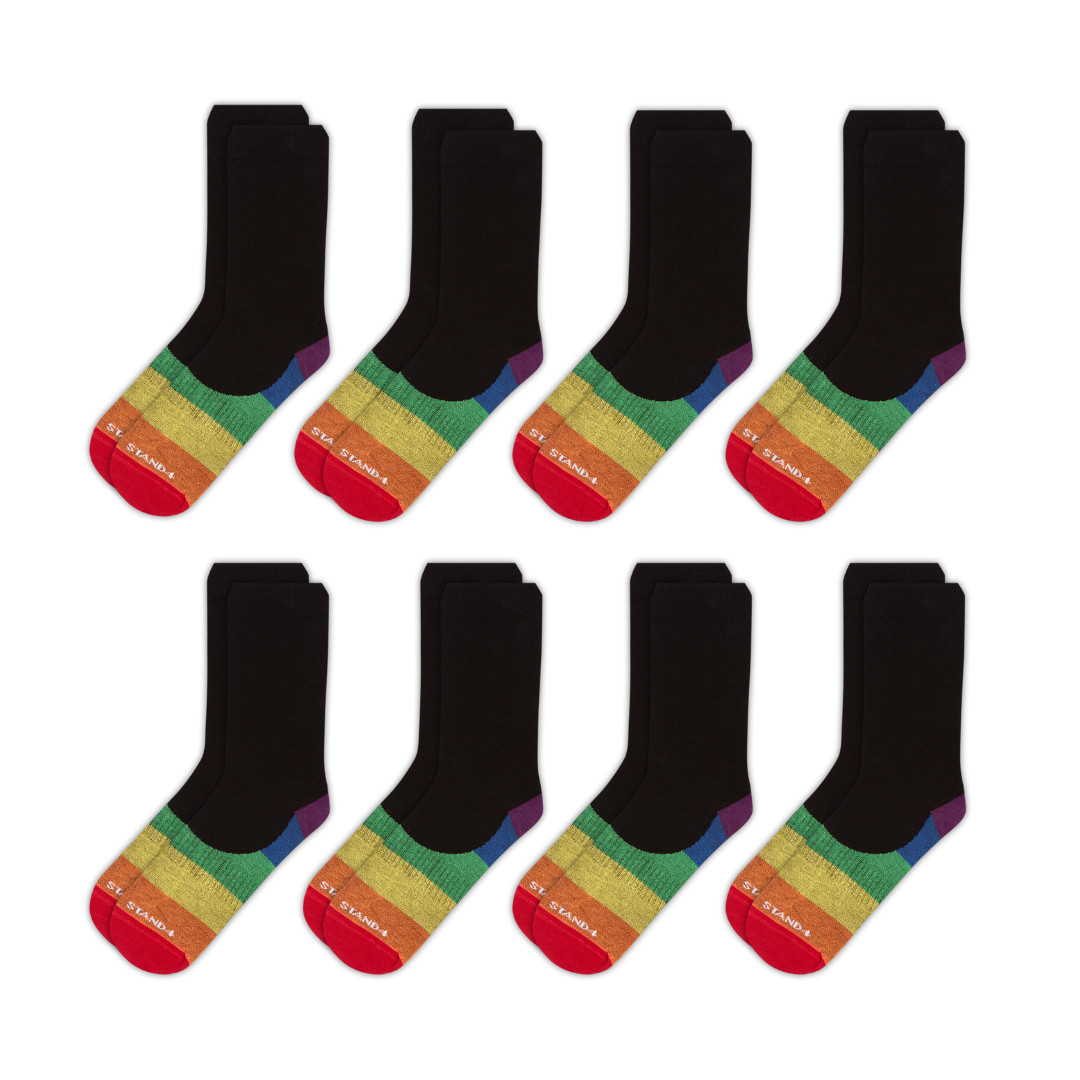 Pride Rainbow Office Sock 8-Pack