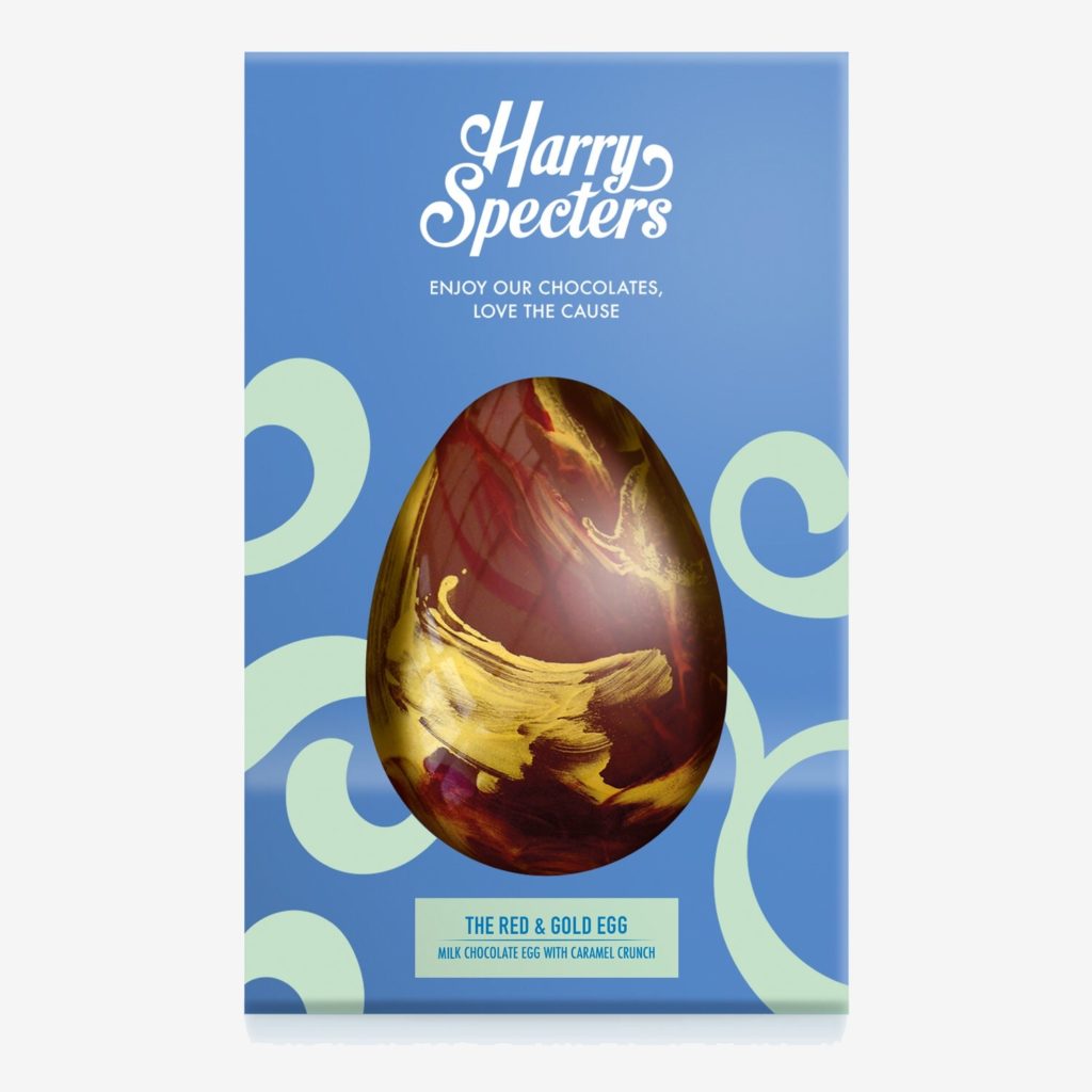 red and gold egg Harry Specters