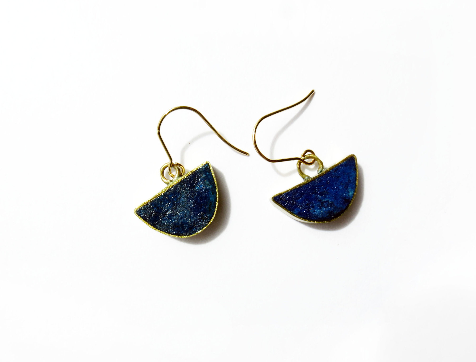 Moon Pulp And Brass Earring
