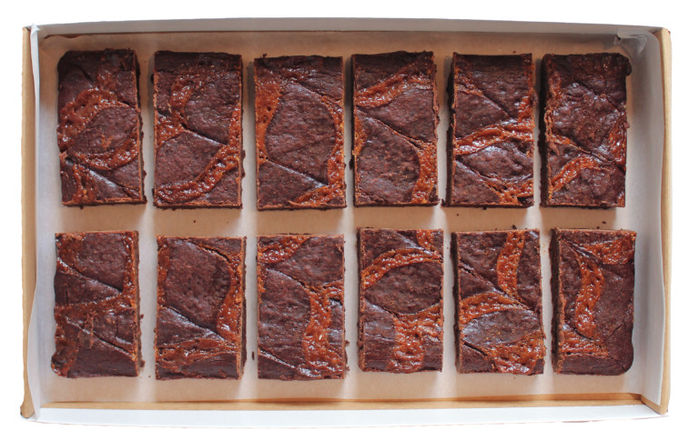 Flourless Letterbox Brownie - Salted Caramel
