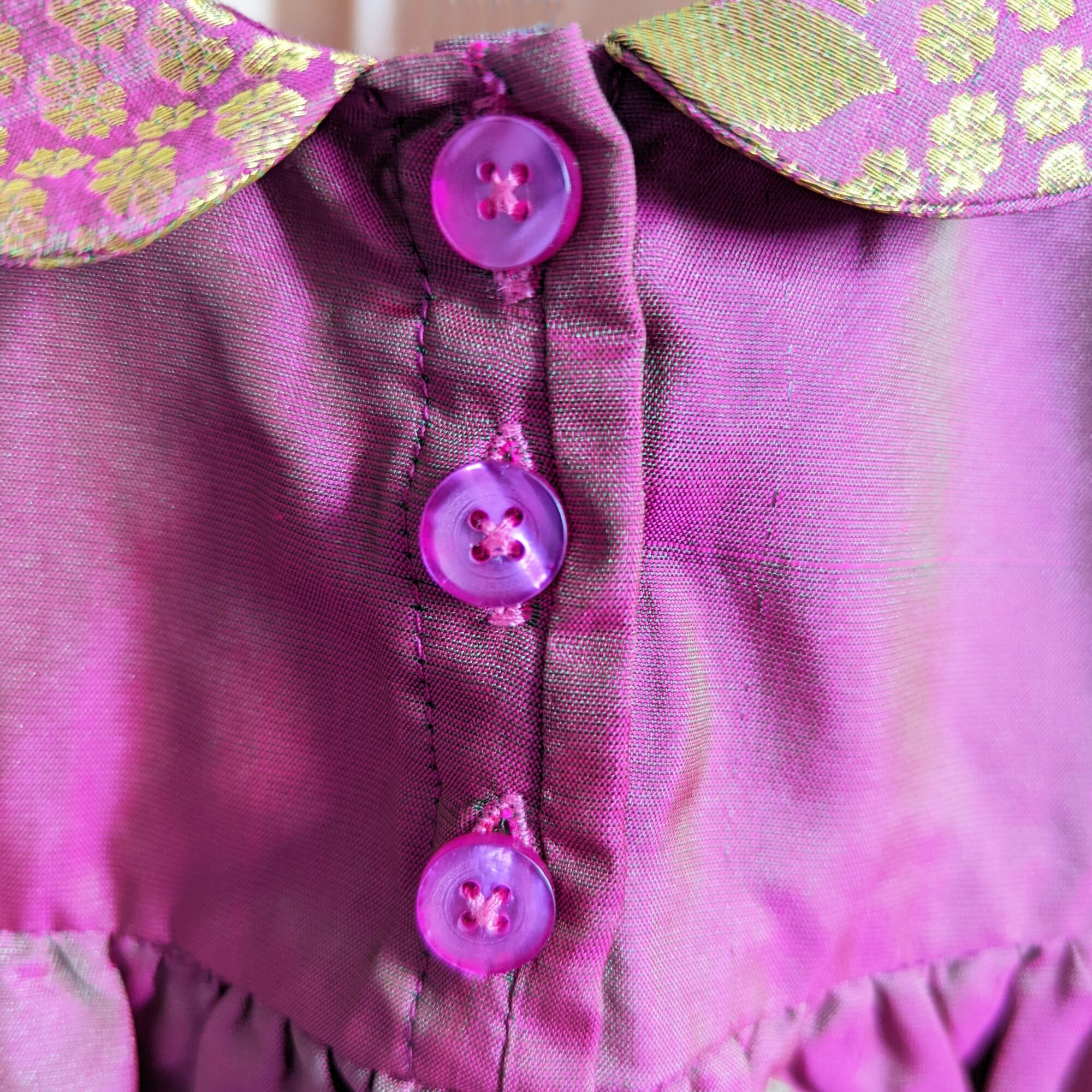 Baby Girl Cerise Fusion Dress | Baby Girl Dress | Pri Pri Sustainable Style