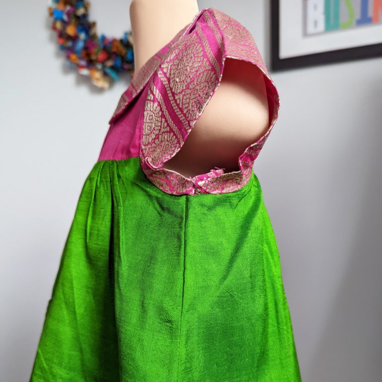 Baby Girl Polly Dress Emerald Fuchsia - 6-12 Months