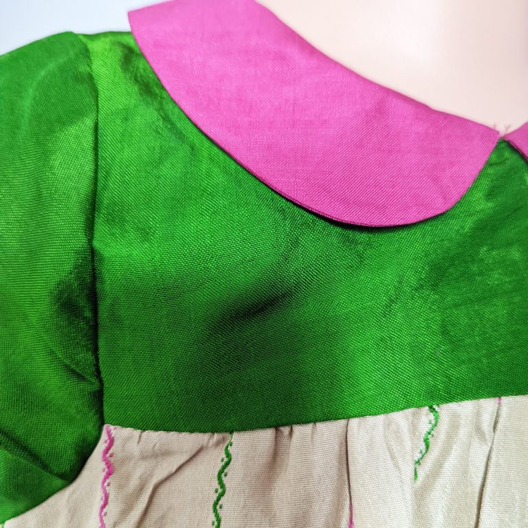 Baby Girl Jaya Dress Emerald Fuchsia