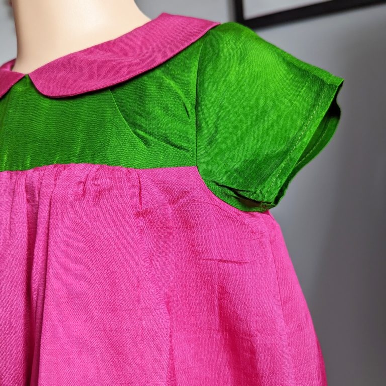 Baby Girl Nikita Dress Emerald Fuchsia - 6-12 Months