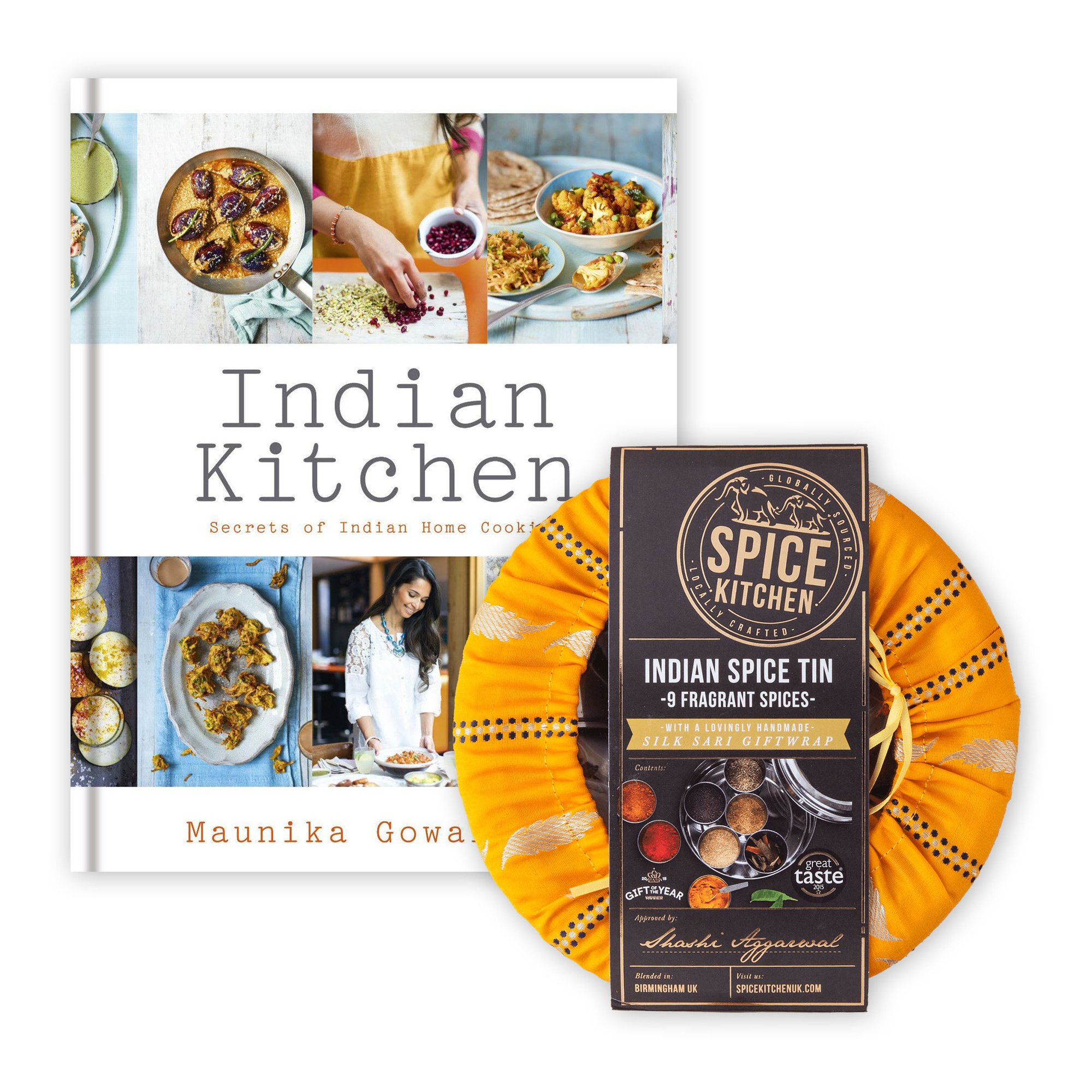 'indian Kitchen' &amp; Sari Wrapped Indian Spice Tin