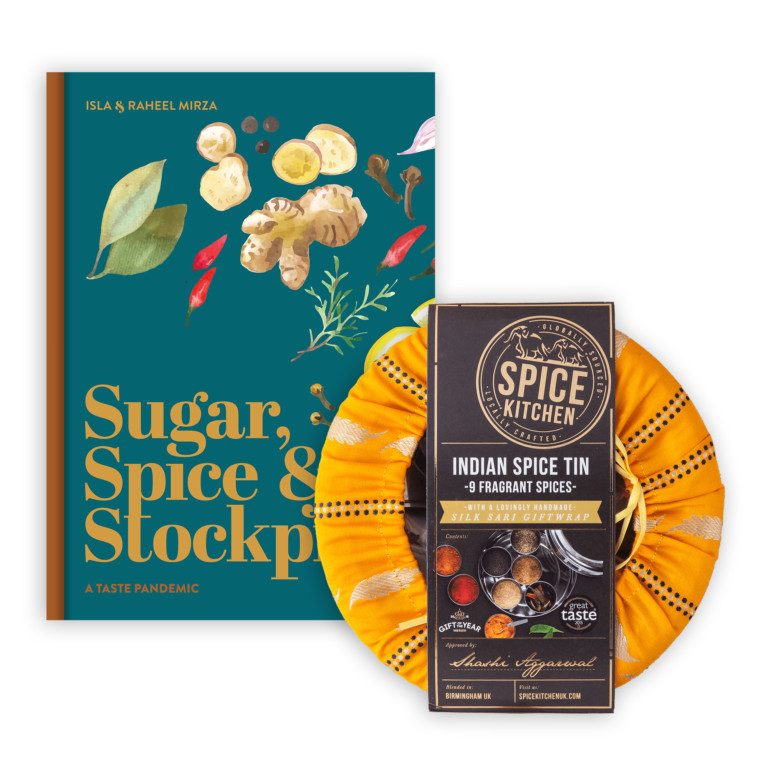 Raheel Mirza - Indian Spice Tin + Sugar, Spice & Stockpile Cookbook