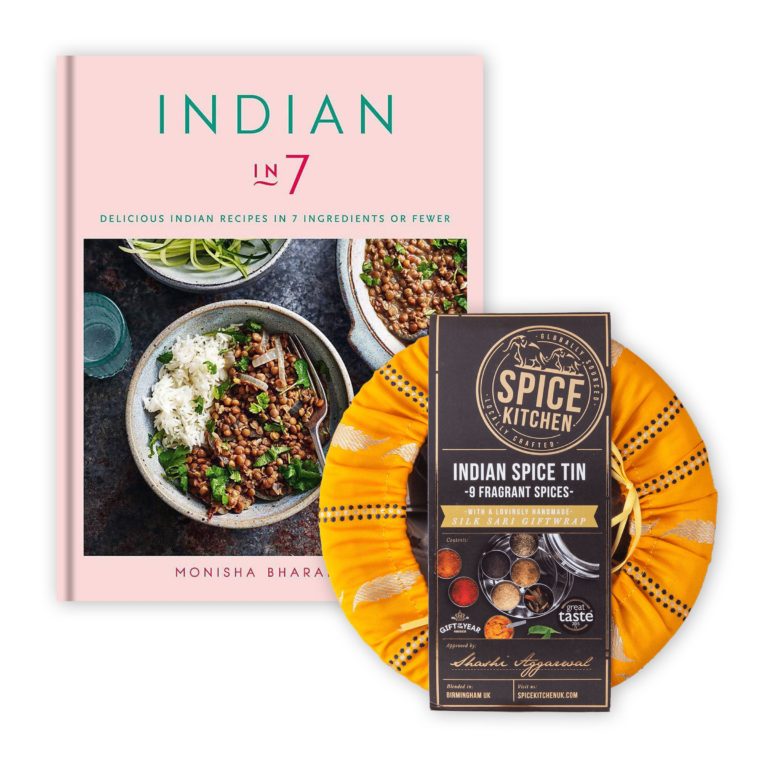 'indian In 7' Cookbook &amp; Indian Spice Tin