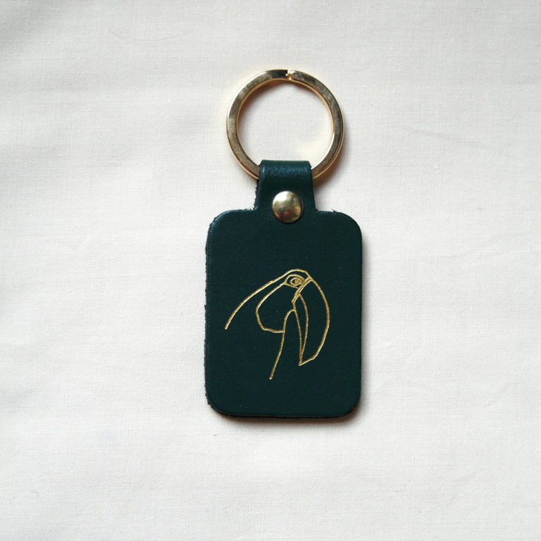 Leather Toucan Keyring