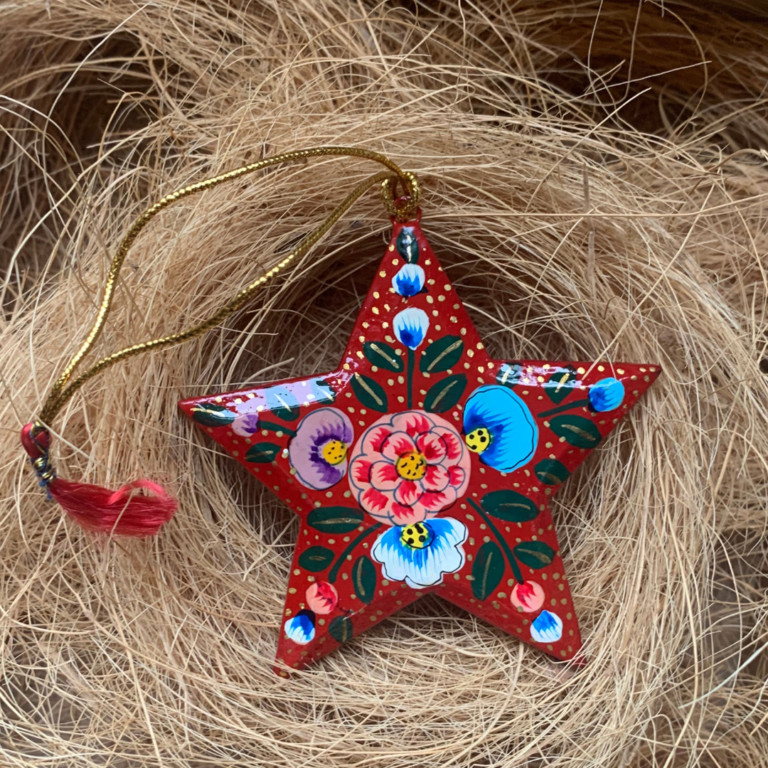 Red Floral - Star