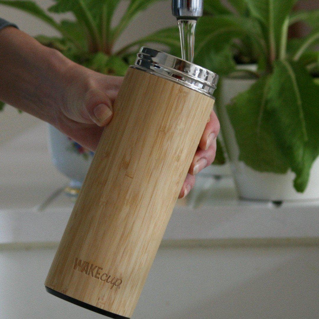 Bamboo water bottle