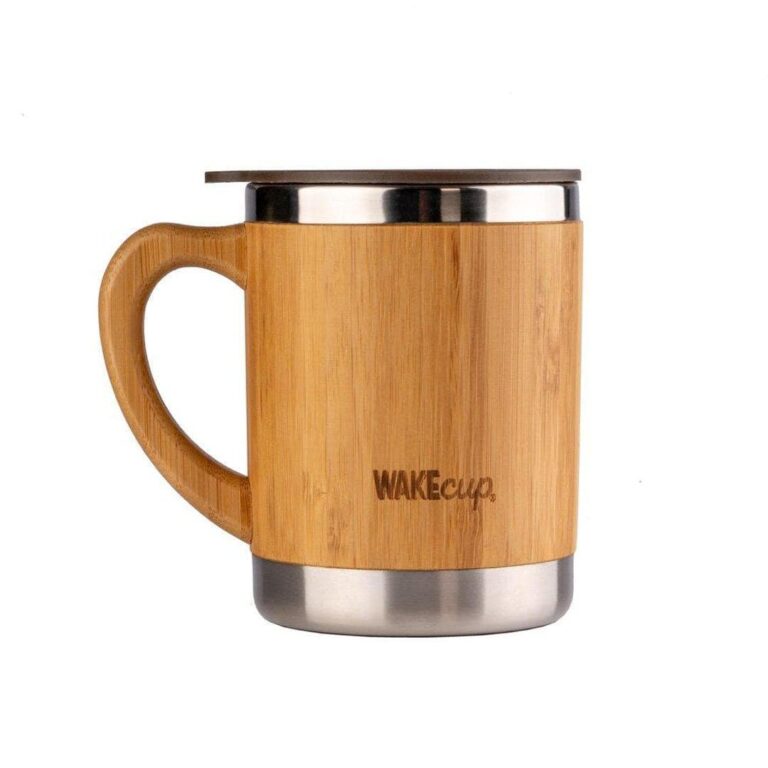 Bamboo coffee cup travel mug