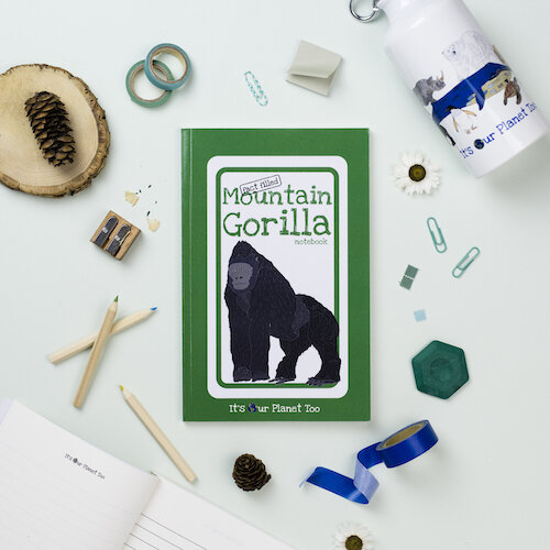 Fact-filled Mountain Gorilla Notebook